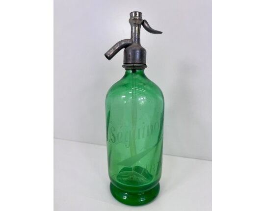 Antike Sodaflasche Siphonflasche Seltzer Selten 1930er Nostalgie Shabby X9936