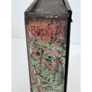 Antike Blechdose Buch Design Schmuckbox Metallkiste...