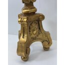 Antik Kerzenständer Kerzenleuchter Kerzenhalter Kandelaber Holz Barock Stil #213