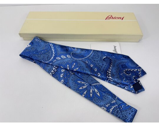 Brioni Paisley Krawatte NEU OVP Seide Silk Tie Seidenkrawatte Herren Design #255