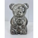 Vintage Metall Sparschwein Spardose Bären versilbert...