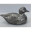 Vintage Metall Sparschwein Spardose Ente versilbert WMF...