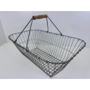 Alt Vintage Einkaufskorb Drahtkorb Kartoffelkorb Erntekorb Shabby Landhaus #386