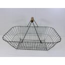 Alt Vintage Einkaufskorb Drahtkorb Kartoffelkorb Erntekorb Shabby Landhaus #386