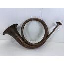 Antik Altes Jagdhorn Fürst Pless Horn Messing Signalhorn Jagd Instrument #474