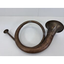 Antik Altes Jagdhorn Fürst Pless Horn Messing Signalhorn Jagd Instrument #474