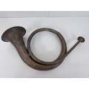 Antik Altes Jagdhorn Fürst Pless Horn Messing Signalhorn Jagd Instrument #474