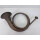 Antik Altes Jagdhorn Fürst Pless Horn Messing Signalhorn Jagd Instrument #474